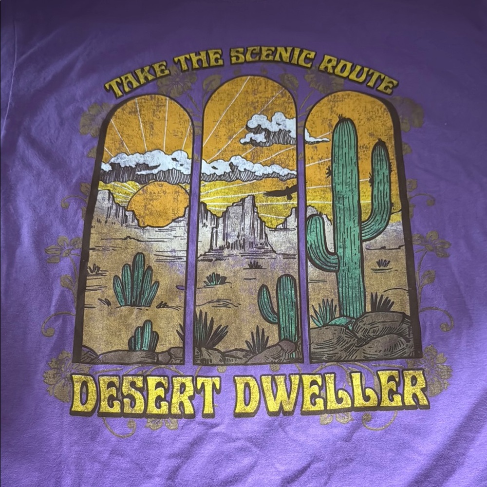 Purple Desert Dweller Graphic Tee
